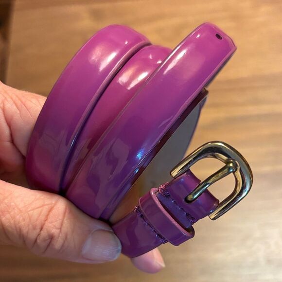 J. Crew Purple Patent Leather Belt - Large - Picture 1 of 6